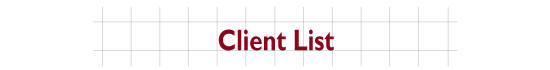 Client List header Client List header