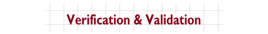 Verification and Validation header Verification and Validation header